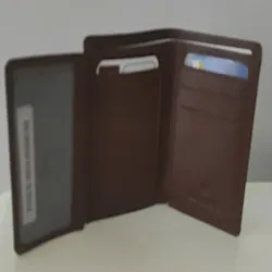 porte-cartes en cuir, porte-cartes marron, porte-cartes homme, porte-cartes femme, cuir véritable, accessoire de mode, cadeau, é