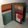 porte-monnaie patchwork aux couleurs vives